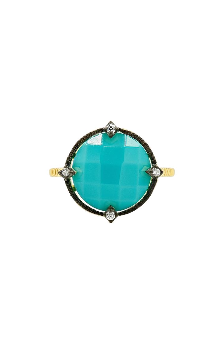 Women's Freida Rothman Color Theory Round Cocktail Ring