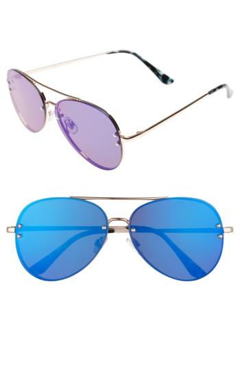 Women's Bp. 60mm Oversize Mirrored Aviator Sunglasses - Smoke