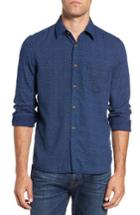 Men's French Connection Fuji Floral Regular Fit Cotton Sport Shirt - Blue