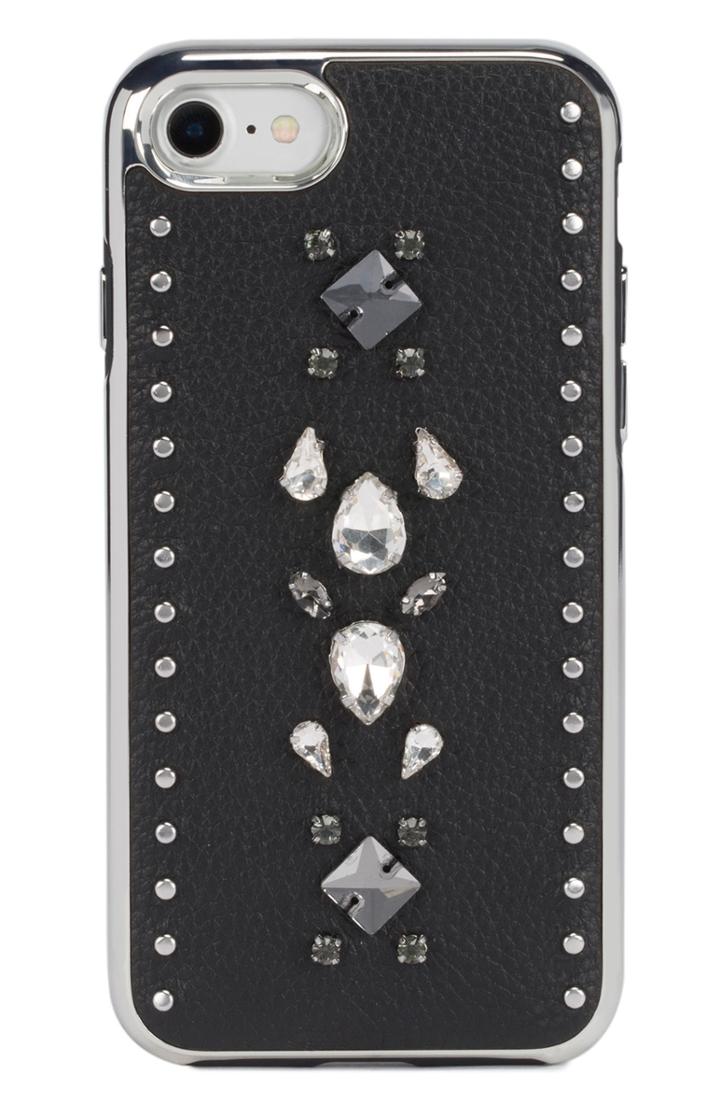 Rebecca Minkoff Inlay Gem Leather Iphone 7/8 Case -