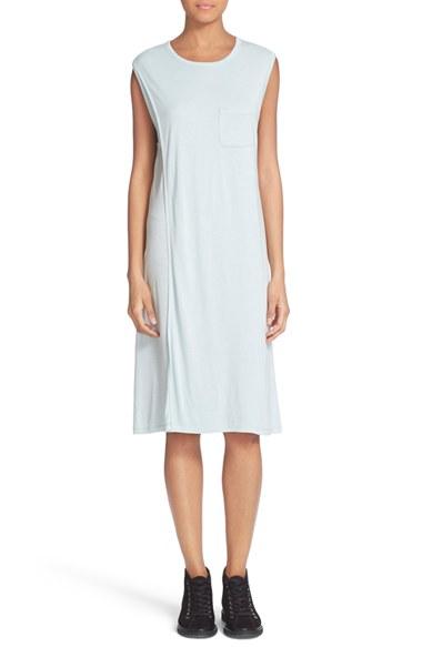 Women's T By Alexander Wang Overlap T-shirt Dress - Blue