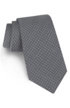 Men's Ted Baker London Sulton Geometric Silk Tie, Size - Black