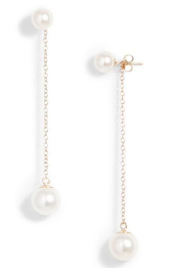 Women's Poppy Finch Front/back Pearl Drop Earrings