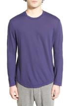 Men's James Perse Long Sleeve Crewneck T-shirt (s) - Blue