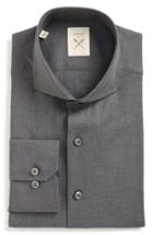 Men's Strong Suit 'espirit' Trim Fit Solid Dress Shirt .5 R - Black
