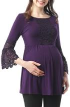 Women's Kimi And Kai Alexis Bell Sleeve Babydoll Maternity Top