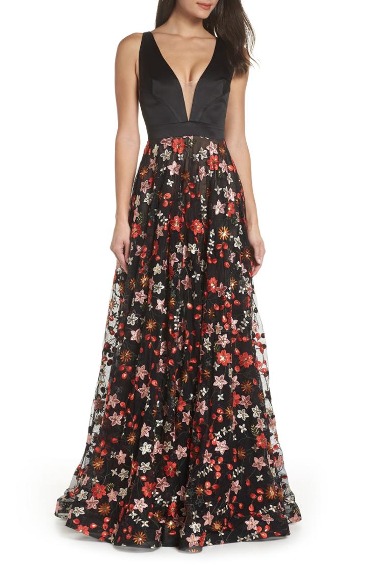 Women's Bronx And Banco Moulin Rouge Sleeveless Evening Dress - Black