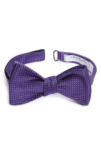 Men's John W. Nordstrom Vernon Mini Silk Bow Tie, Size - Purple