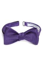 Men's John W. Nordstrom Vernon Mini Silk Bow Tie, Size - Purple