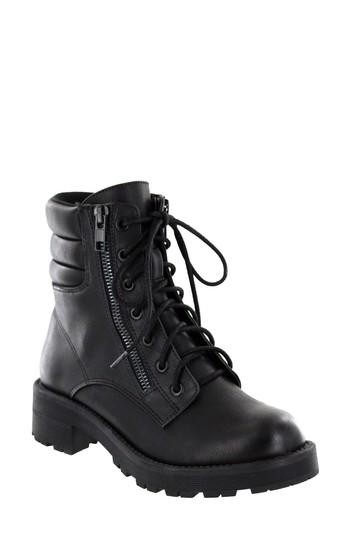 Women's Mia Morrigan Combat Bootie .5 M - Black
