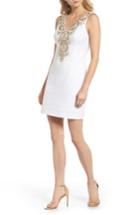 Women's Lilly Pulitzer Gabby Metallic Sheath Dress - White