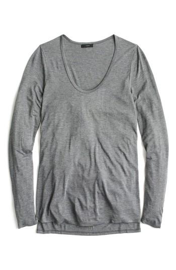 Women's J.crew Drapey Tunic - Grey