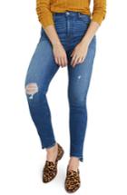 Women's Madewell 10-inch Drop Step Hem High Waist Skinny Jeans - Blue