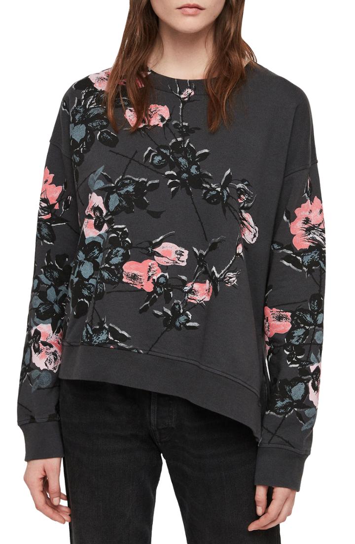 Women's Allsaints Rhosyn Leti Sweatshirt - Black