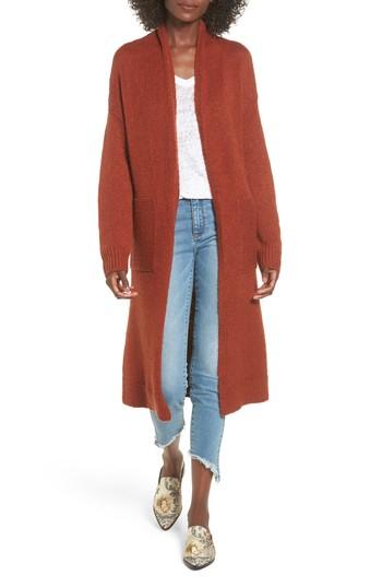 Women's Leith Longline Cardigan - Brown