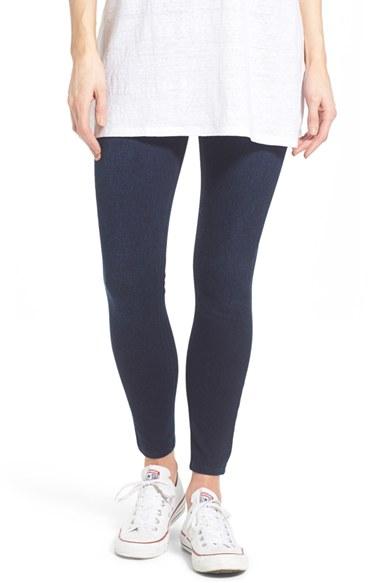 Women's Spanx Denim Crop Leggings - Blue