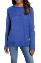 Women's Caslon Cozy Crewneck Sweater, Size - Blue