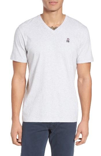 Men's Psycho Bunny V-neck T-shirt (xs) - Grey