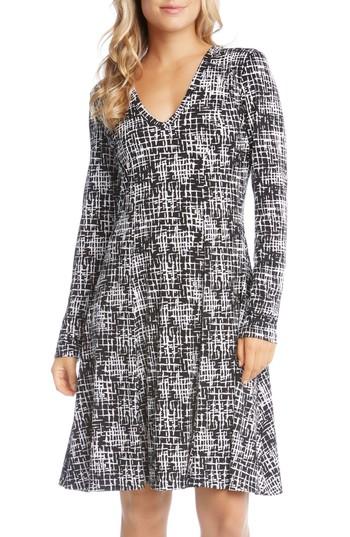 Women's Karen Kane Fit & Flare Dress - Black