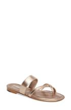 Women's Manolo Blahnik Slide Sandal Us / 35eu - Metallic