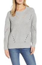 Women's Cece Ribbon Detail Sweater - Black