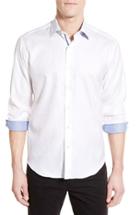 Men's Bugatchi Shaped Fit Sport Shirt, Size - White