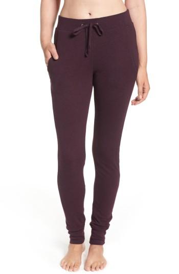 Women's Ugg Clementine Cotton & Silk Pajama Pants - Burgundy