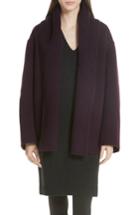 Women's Vince Reversible Shawl Collar Coat - Purple