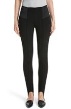 Women's Lafayette 148 New York Nolita Punto Milano Stirrup Leggings, Size - Black