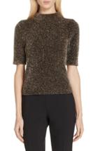 Women's Kate Spade New York Metallic Fuzzy Sweater, Size - Black