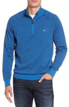 Men's Vineyard Vines Fine Stripe Quarter Zip Sweater