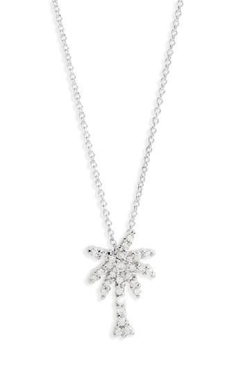 Women's Roberto Coin 'tiny Treasures' Palm Tree Diamond Pendant
