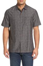 Men's Tommy Bahama Oceanside Woven Shirt, Size - Black