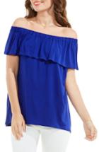 Women's Vince Camuto Ruffle Off The Shoulder Top - Blue