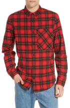Men's The Rail Plaid Oversize Pocket Sport Shirt - Red