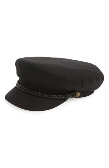 Women's Brixton Fiddler Fisherman Cap - Black