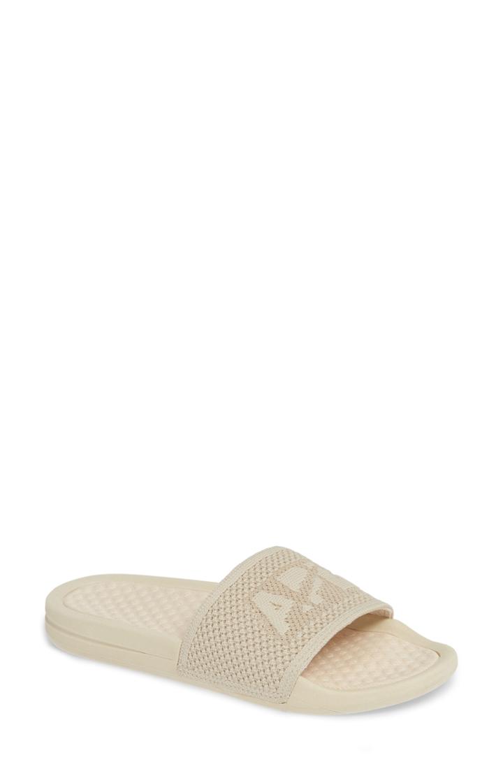 Women's Apl Big Logo Techloom Slide Sandal B - Ivory