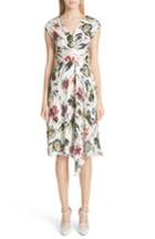 Women's Jason Wu Wrap Detail Plisse Silk Crepon Dress - Ivory