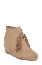 Women's Dr. Scholl's Classify Tassel Wedge Bootie M - Brown