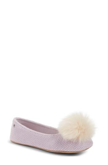 Women's Ugg Andi Pompom Slipper M - Purple