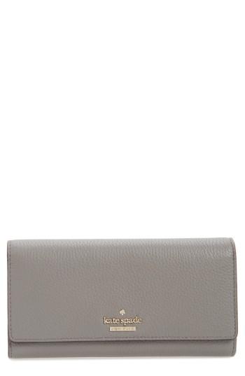 Women's Kate Spade New York Jackson Street - Celina Leather Wallet - Grey