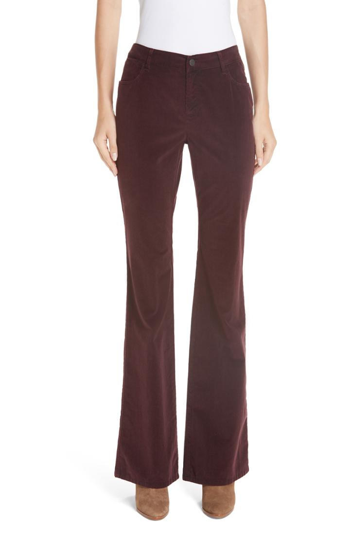 Women's Lafayette 148 New York Flare Leg Corduroy Pants