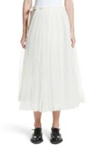 Women's Molly Goddard August Tulle Wrap Apron Skirt Us / 14 Uk - Ivory