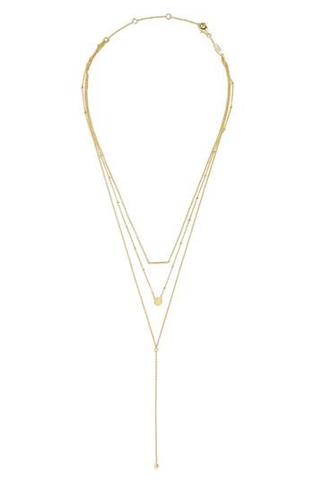 Women's Baublebar Viva Everyday Fine Layered Pendant Necklace