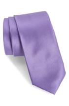 Men's 1901 Lucaya Solid Silk Tie, Size - Purple