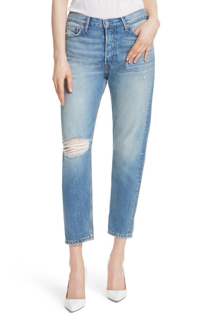 Women's Grlfrnd Kiara High Waist Ankle Boyfriend Jeans