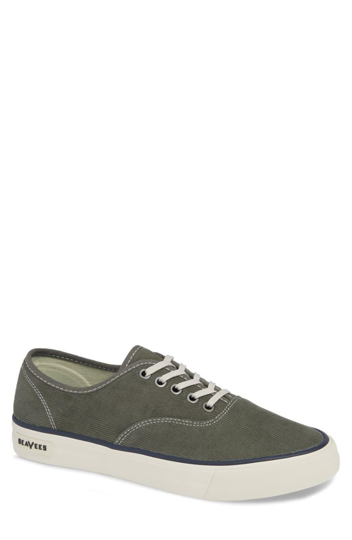 Men's Seavees Legend Cordies Sneaker .5 M - Green