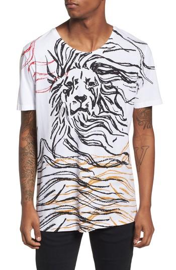 Men's Antony Morato Lion Graphic T-shirt - White