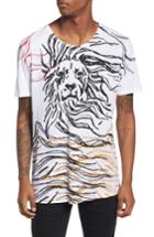 Men's Antony Morato Lion Graphic T-shirt - White
