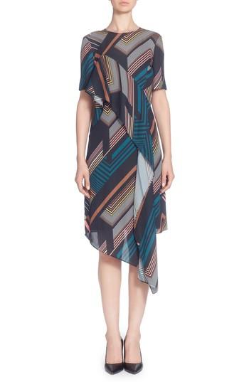 Women's Catherine Catherine Malandrino Lill Asymmetrical Hem Dress - Black